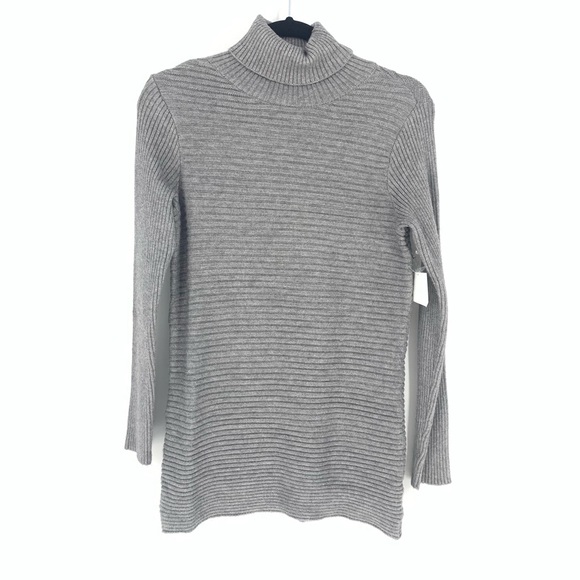 Devotion by Cyrus Cowl Neck Ribbed Tunic Sweater XXS - Picture 2 of 7